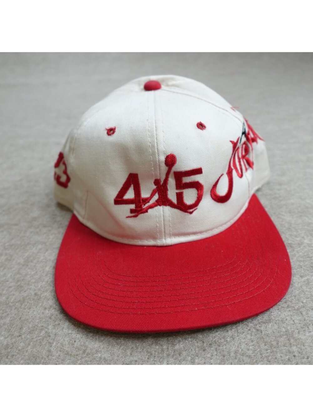 Air Jordan Hat Embroidered White Snapback Jumpman Youngan Vintage